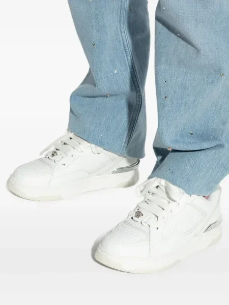 Sneakerși Versace din piele alb