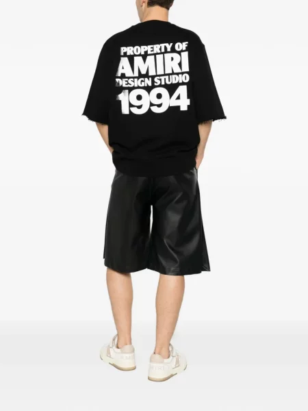 Tricou Amiri cu imagine negru