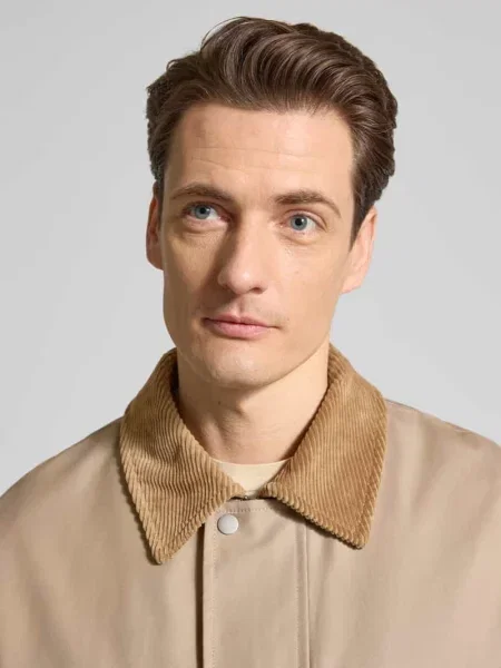 Kurtka z czystej bawełny o kroju regular fit model „KYLE” Selected Homme beżowa