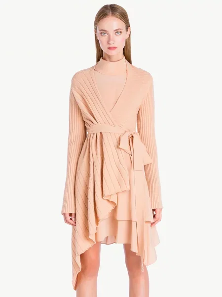 Вовняний Кардиган Twin Set бежевий