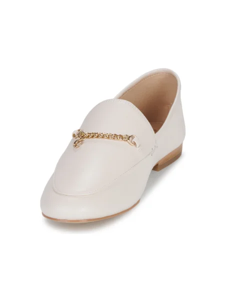 Pantofi loafer Coach din piele bej