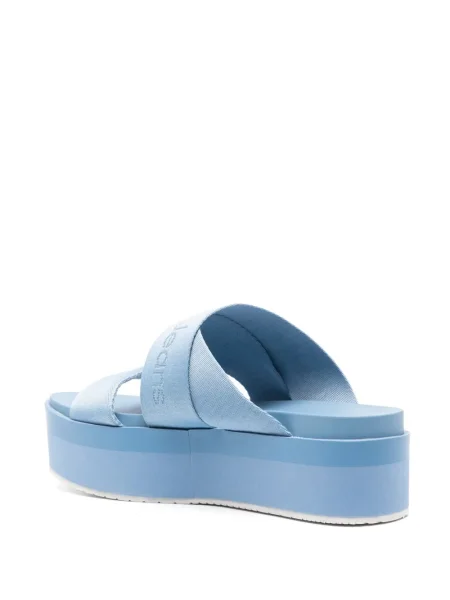 Sandale Calvin Klein Jeans din jacard albastru