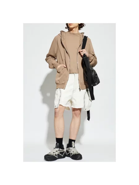 Bluza z kapturem Rick Owens beżowa