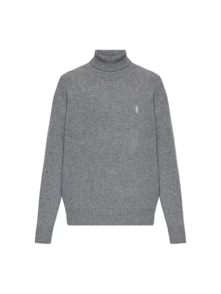 Sweter Sporty And Rich wełniany szary