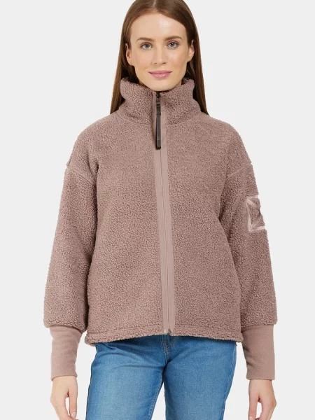 Didriksons bluza MELLA gładka brązowy
