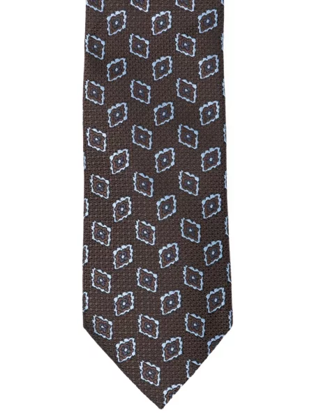 Cravată Zegna de mătase maro