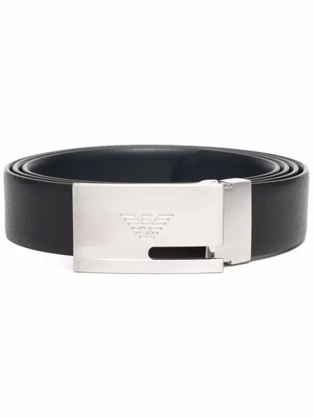 Curea Emporio Armani din piele negru