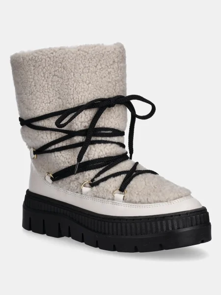 Кожени апрески Pollini сиво