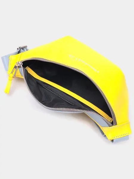 Кожаная сумка Grande Pelle желтая