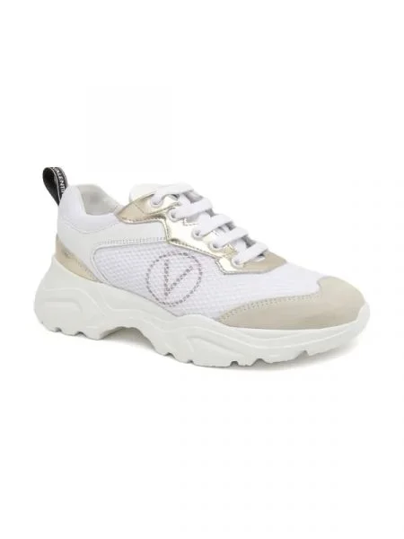 Valentino De piele sneakers alb