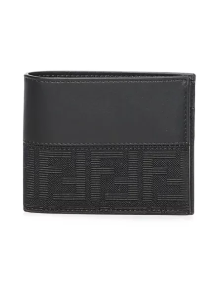 Portfel Fendi skórzany czarny