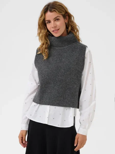 Cream Pulover Starfi amestecat gri