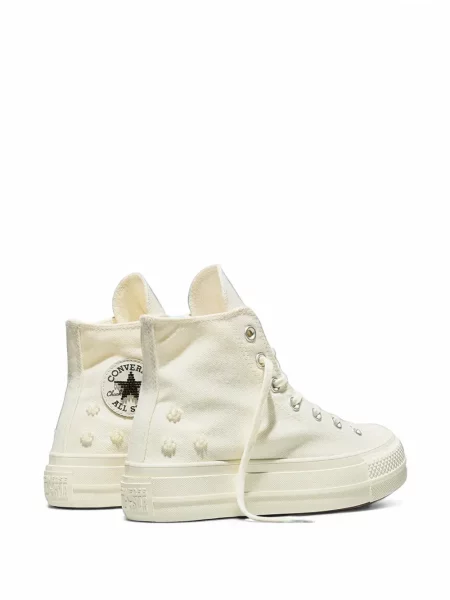 Sneakerși Converse Chuck 70 cu model leopard cu mărgele negru