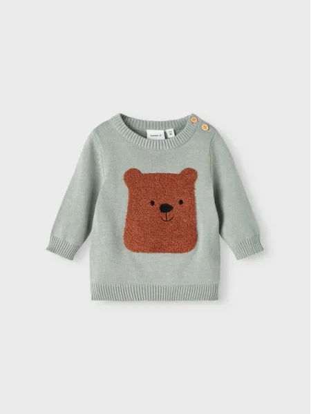 NAME IT Sweter zielony