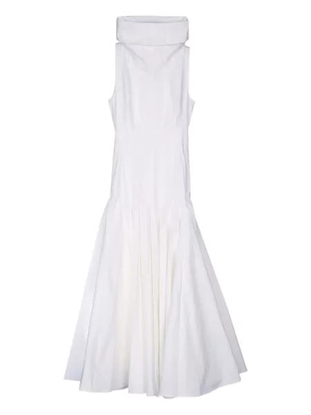 Rochie midi Jacquemus fără mâneci până la genunchi de costum alb