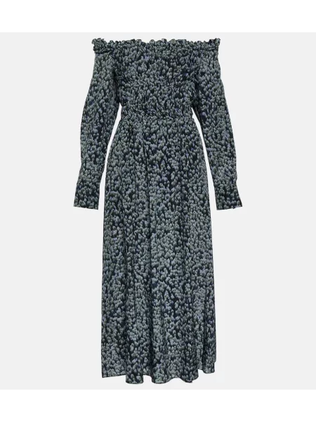 Rochie midi Altuzarra de mătase cu imagine până la genunchi