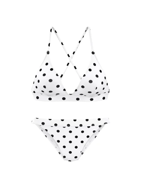 LASCANA Bikini zgornji del črna bela