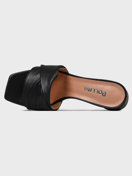 Шлепанцы Pollini черные