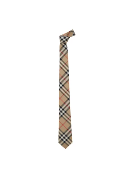 Krawat Burberry beżowy