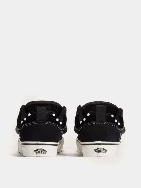 Кожаные кеды Vans черные