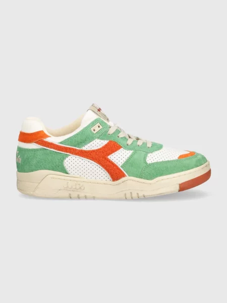 Δερμάτινα αθλητικά παπούτσια Diadora Used RR Italia πράσινο
