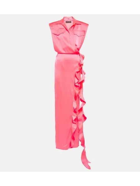 Rochie David Koma din satin roz