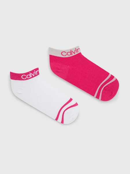 Чорапи Calvin Klein дамски розово