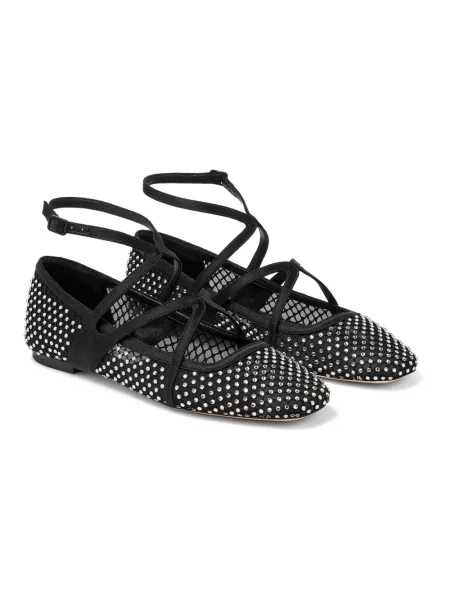 Balerinki Jimmy Choo skórzane czarne
