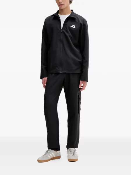 Pantaloni scurți Adidas alergare cu decolteu rotund plasă negru