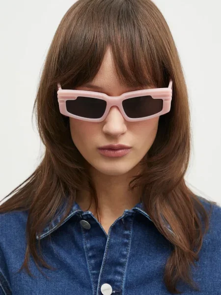 Fiorucci ochelari de soare Rectangular Wing femei roz