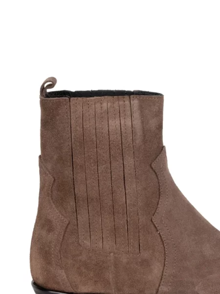 Botine Imma din piele de căprioară maro
