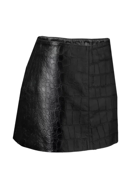 Fustă din piele Dancassab negru