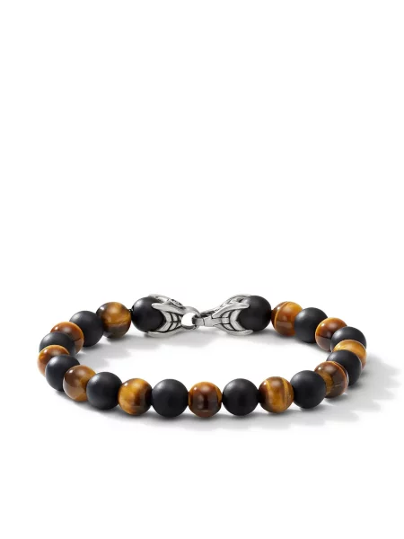 Brăţară David Yurman cu mărgele argintiu
