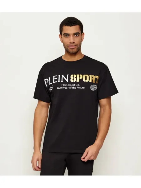 Plein Sport Tricou Chest Logo negru