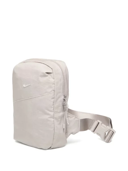Top sport Nike din fleece plisat fără mâneci alb