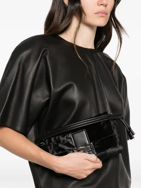 Geantă tip baghetă Fendi negru