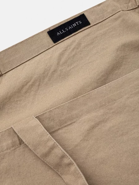 Большая сумка Allsaints бежевая