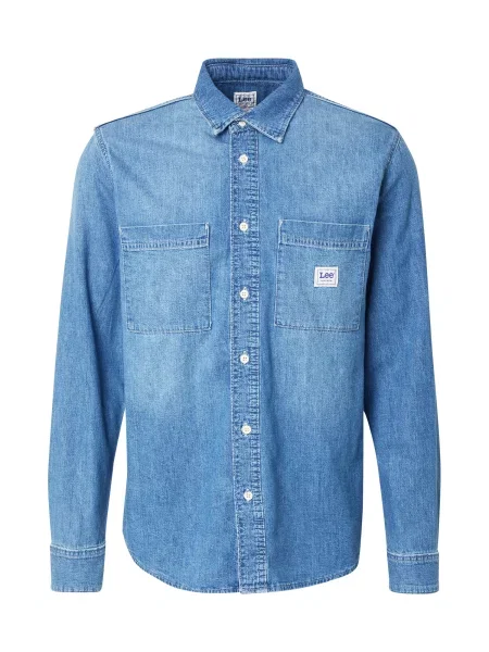 Lee Cămașă albastru denim alb