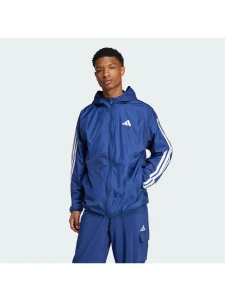 ADIDAS SPORTSWEAR Športová bunda Essentials tmavomodrá biela