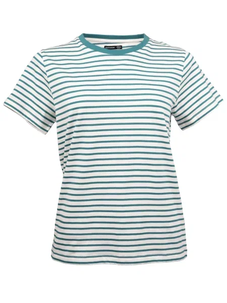 Antargo Tričko Striped Basic azurová modrá