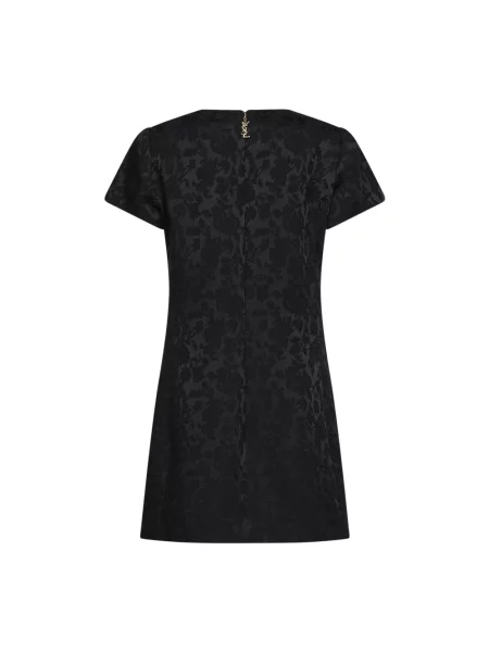 Sukienka Saint Laurent żakardowa czarna