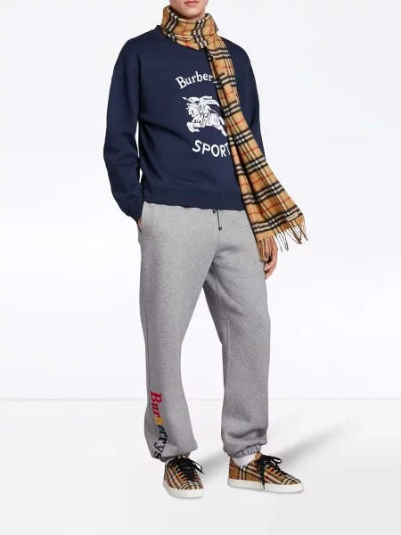 Trening Burberry cu autograf gri