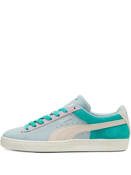 Sneakerși Puma Suede din piele de căprioară alb