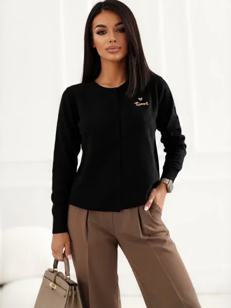 Kardigan Italy Moda crna