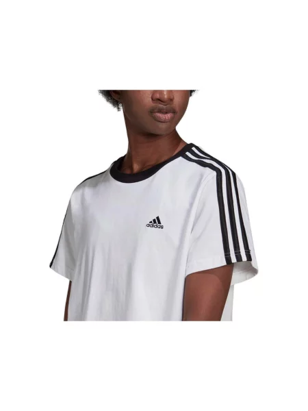 Prugasta majica Adidas crna