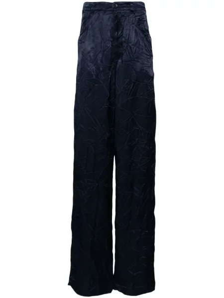 Široké kalhoty Balenciaga modré
