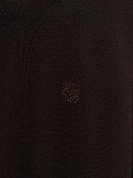 Pulover Loewe cu broderie maro