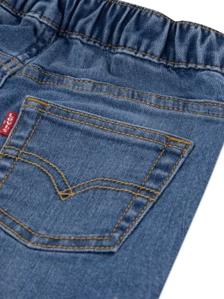 Dětské džínové šortky Levi's červené