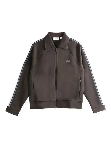 Риза Lacoste на райета кафяво