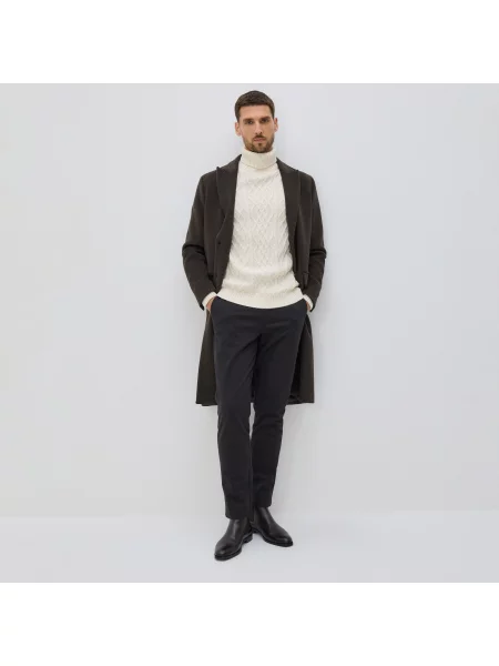 Reserved Kalhoty chino slim fit černý